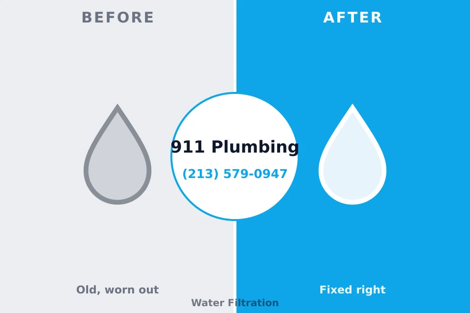 Before and after: plumbing repair Beaver Dam Lake, NY